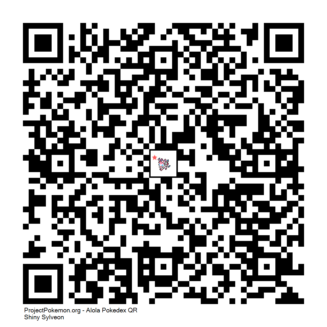 Cdigo QR de Sylveon variocolor
